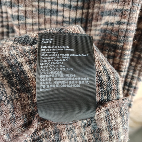 Divided Sleeveless Mini Dress Tan Brown And Black Size Large - Picture 8 of 9